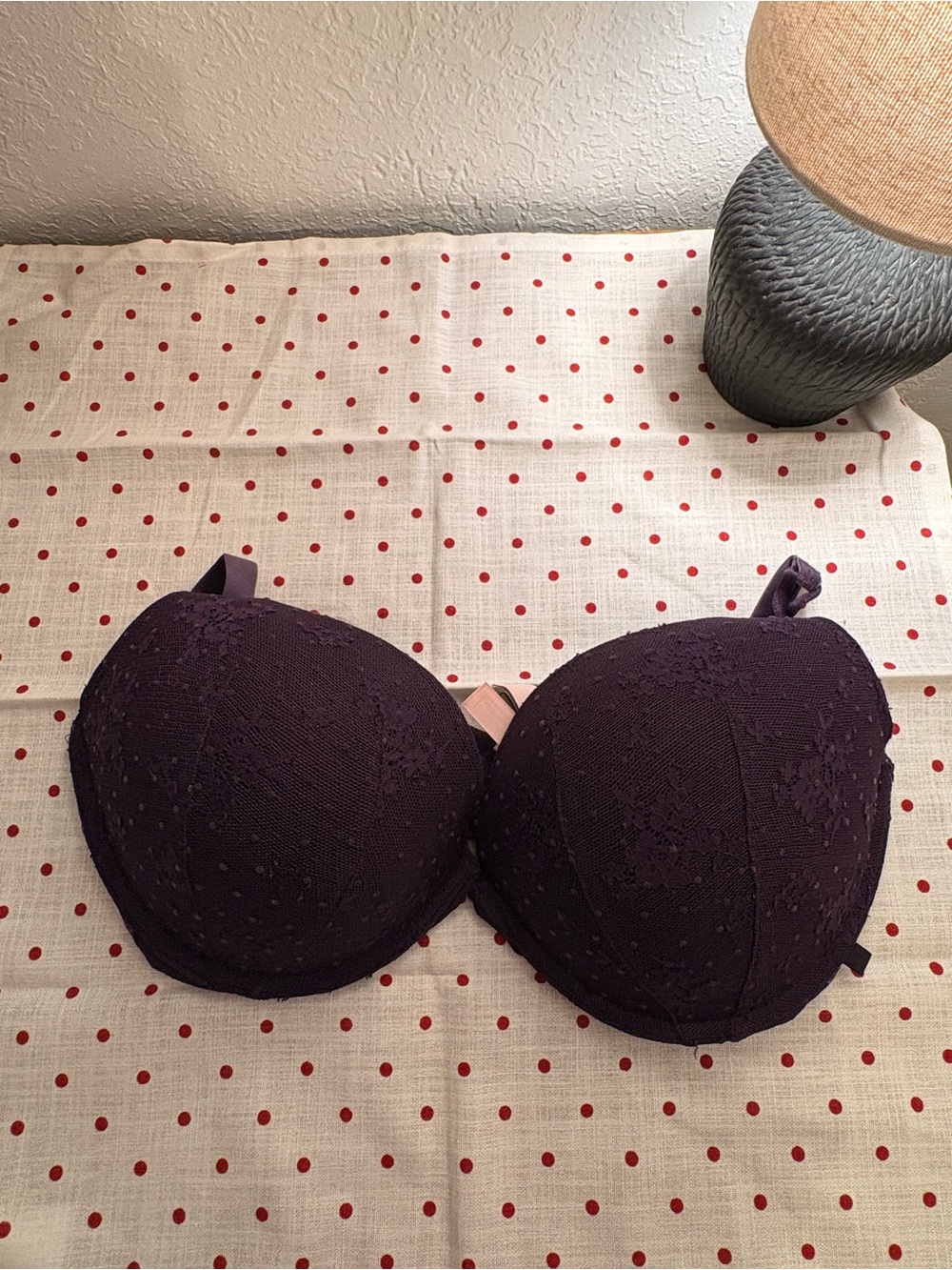 Victoria’s Secret Lace-Accent Push-Up Bra in Plum